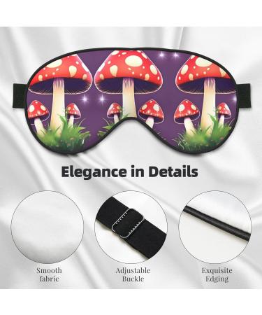 Magic Red Mushroom Print Eye Mask | Double-Sided Soft & Light Blocking | Enhance Sleep Quality - International Shipping Available - Buy Online on GoSupps.com