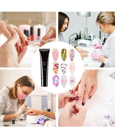  Teksome 3D Nail Gel 3D Nail Art Gel 15ml | Strengthening Nail Paste for Women Girls Beginners Salon Home Evening Wedding - Buy Online on GoSupps.com