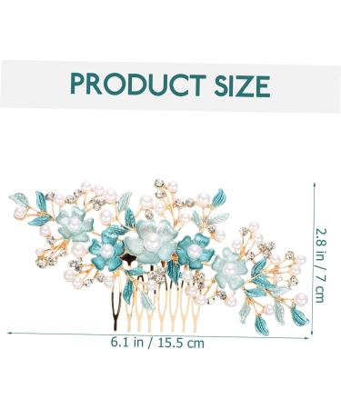 HAPINARY Hair Plug Bride Headpiece Rhinestone Hair Clip Bridal Hair Clip Hair Clips Combs for Women Floral Hair Comb for Women Hair Clip for Wedding Rose Hair Clip Tiaras for Gajra - Buy Online on GoSupps.com