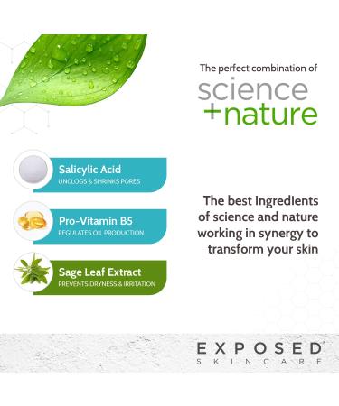 Exposed Skin Care Acne Facial Cleanser with Salicylic Acid - Pore Clarifying Treatment for Acne Prone Skin - Buy Online on GoSupps.com