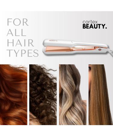 Cortex Beauty Professional Flat Iron Hair Straightener - 1.75" Wide Plate Rapid Heat Technology for Silky Straight Hair - Buy Now - Buy Online on GoSupps.com