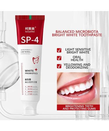 SP-4 Probiotics Whitening Toothpaste - Brightening & Fresh Breath Deep Cleaning Dental Care (1PC) - Shop Internationally - Buy Online on GoSupps.com