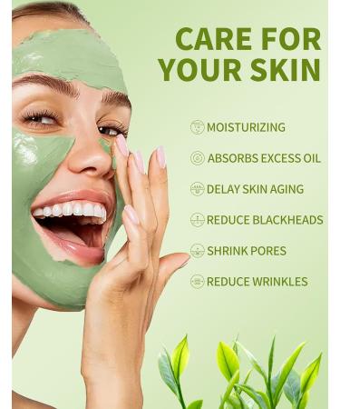  Erinde Erinde Green Tea Deep Cleanse Mask 10 x 5g Pore-Free Clay Facial Mask Green Tea Clay Mask Deep Cleansing Mask for Deep Cleansing Detoxification and - Buy Online on GoSupps.com
