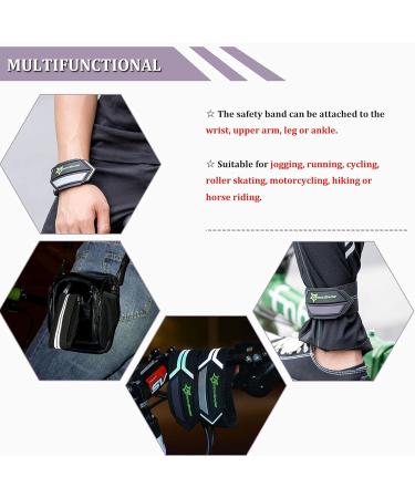 Rockbros Reflector Tapes Reflective Trousers - Velcro Fastener for Outdoor Jogging Cycling & Hiking | Black & Silver Size - Buy Online on GoSupps.com