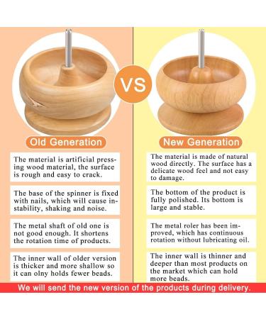 Hobbyworker Wooden Bead Spinner Upgrade Kit with Needles, Seed Beads, and Surprise Gift Pack - Colorful Bead Spinner Tool for Jewelry Making - Buy Online on GoSupps.com