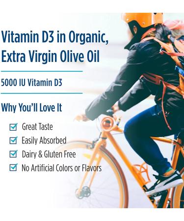Nordic Naturals Vitamin D3 5000 IU - Orange Flavor Soft Gels, 120 Count - Buy Online on GoSupps.com