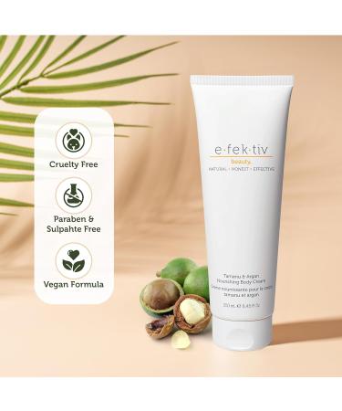 Tamanu & Argan Nourishing Body Cream - Deep Hydrating Vegan Moisturizer for Dry Skin - 8.45 oz - Sulfate-Free Unisex - Buy Online on GoSupps.com