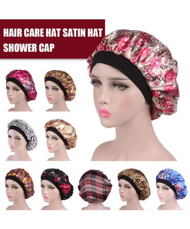 Tvoip Silk Hair Bonnet for Sleeping and Shower - Leopard Print - Buy Online on GoSupps.com