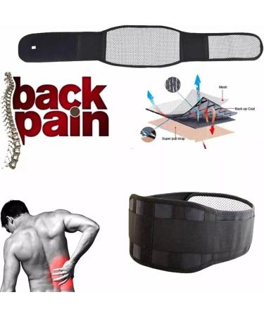 Self-Heating Acupressure Kidney Care Belt - Thermal Magnetic Waist Support for Posture Correction & Pain Relief | Black Size X-XL - Buy Online on GoSupps.com