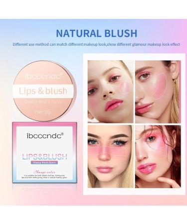 PH Blush - Color Changing Blushes Lip Gloss Glitter | 0.17 Oz Clear Liquid Blushes Gel for Cheeks and Lips Natural Moisturizing Lip Makeup Renywosi - Buy Online on GoSupps.com