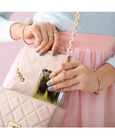 Travel Lipstick Organizer Case with Mirror | Portable Makeup Bag - Bear Meadow Design - Buy Online on GoSupps.com