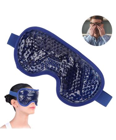 Skin-Friendly Cooling Gel Bead Eye Pack - Relieve Eye Fatigue - Dark Blue - Unisex - Buy Online on GoSupps.com