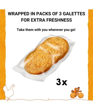 St Michel Caramel Grandes Galettes Butter Cookies Biscuits 5.29oz - Pack of 4 Made In France | Non-GMO | Total of 36 Cookies - Buy Online on GoSupps.com