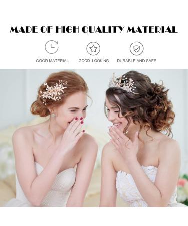 Shop Minkissy Bridal Bouquet Hair Clips | Rhinestone & Crystal Flower Clips for Brides & Women - Buy Online on GoSupps.com