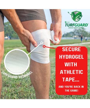 TURFGUARD Turf Burn Pads - Soothing Hydrogel Dressings with X-Static Silver - 6 Count - Buy Online on GoSupps.com