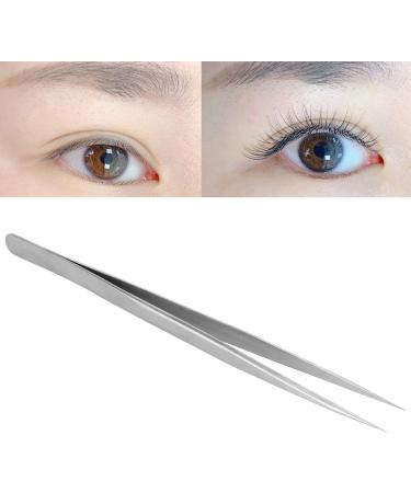 Premium Stainless Steel Eyelash Extension Tweezers - Straight Pointed Nail Art & Care Tool | SS-SA Fine Handle - Buy Online on GoSupps.com