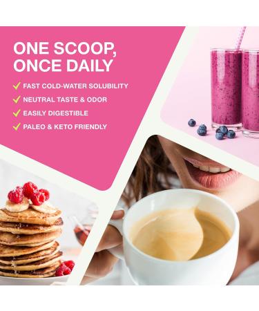 Advanced Collagen Peptides Powder for Women - Hyaluronic Acid Biotin & Vitamin C Hydrolyzed Protein Hair Skin Nails & Joint Support - Grass Fed Type I & III Keto Paleo Kosher 9.88 oz Unflavored - Buy Online on GoSupps.com