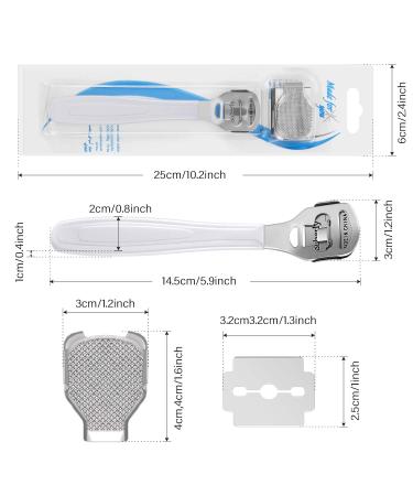 52-Piece Callus Shaver Set with Replacement Slices - Hard Skin Remover and Foot Care Tools - Buy Online on GoSupps.com