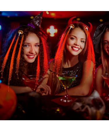 30 Pack Red LED Fiber Optic Hair Barrettes - Light-Up Extensions for 4th of July Party Favors & Festivals - Buy Online on GoSupps.com