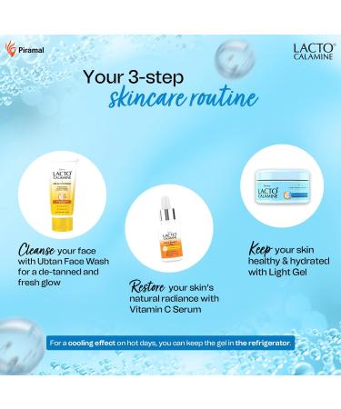 Lact'o Calamin'e Light Moisturising Gel | Moisturizer for face with Niacinamide Hyaluronic Acid and Vitamin E | 150g - Buy Online on GoSupps.com