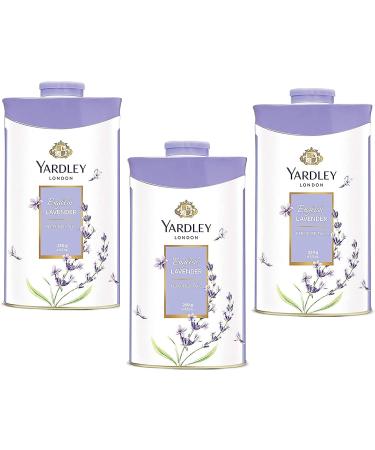 Yardley London Fresh Floral Fragrance Locked in a Fine & Silky Perfumed Talcum Powder (Yardley London English Lavender Pack of 3 250Gram)