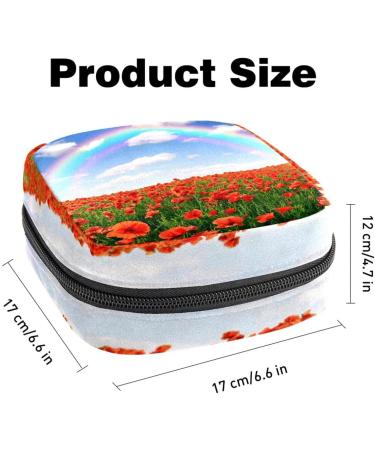 Menstrual Polster Bag with Zipper for Women & Girls | Happy Geometric Mosaic | 4.7x6.6 in (12x17 cm) | Collect Tampons & More - Buy Online on GoSupps.com