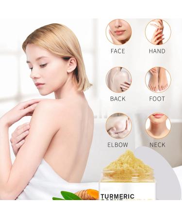 Hocossy Turmeric Body Scrub - 150ML for Acne, Dark Spots, Hyperpigmentation, and Smooth Skin - Buy Online on GoSupps.com