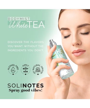 White Tea Body Mist by SOLINOTES | Refreshing And Hydrating Womens Fragrances - Alcohol-Free | Body Spray for Women and Hair | 8.45 fl.oz Fresh Floral & Musky - Buy Online on GoSupps.com