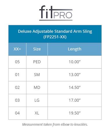 FitPro Deluxe Adjustable Arm Sling - Large Blue | Amazon Exclusive Brand - FP2251-03 - Buy Online on GoSupps.com