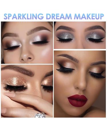 FOCALLURE Glittering Liquid Eyeshadow - High-Impact, Long Lasting, Quick-Drying, Crease Resistant - 01 Gray Lily - Buy Online on GoSupps.com