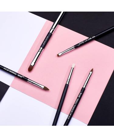 Jessup Lip Brush Set Professional Lip Makeup Brushes for Streak-Free Application | 5 Premium Synthetic Brushes for Contouring & Defining Lips - Buy Online on GoSupps.com
