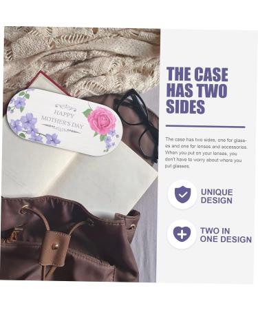 Solustrie Double-Lodged Glasses Case | Travel Storage Organizer & Contact Lens Solution - Ideal for Outdoor Use - Buy Online on GoSupps.com