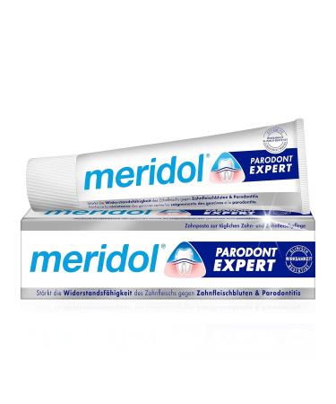 Meridol Fluff-Toothed Silk Mint Dental Floss & Parodont Expert Toothpaste Bundle - 40m Floss + 75ml Antibacterial Toothpaste for Healthy Gums - Buy Online on GoSupps.com