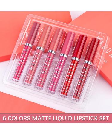  Tebinzi 6 Waterproof Matte Liquid Lipsticks for Women Girls and Girls by Tebinzi - Buy Online on GoSupps.com