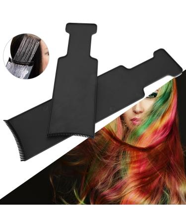 Hurrise 2-Piece Highlighting Board & Comb Set Paddle Comb for Hair Dyeing Tinting Tool for Home Salon Perfect for Color Application - Buy Online on GoSupps.com