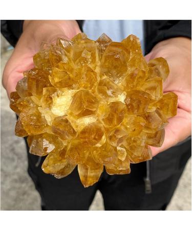 Natural Crystal Rough Crystal Cluster Yellow Phantom Quartz Crystal Cluster Home Office Decoration (Size : 180-240g) - Buy Online on GoSupps.com