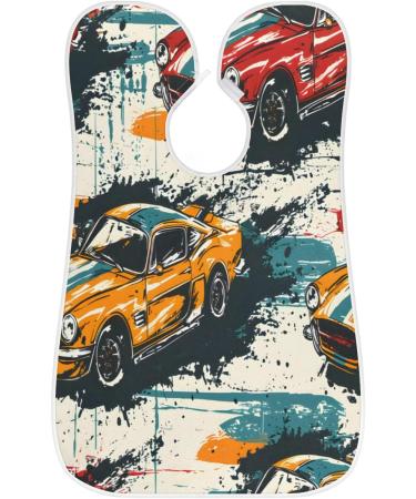 Racing Cars Beard Bib Apron - Hair Catcher for Men | Perfect Father's Day & Anniversary Gift | Durable Beard Bib with Suction Cups - Buy Online on GoSupps.com