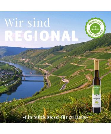  Vitis Vitis Vital Cold Pressed Grapeseed Oil Rich in Vitamin E Moselle Regional Product Certified Manufacturing Process for Cooking Baking Roasting 1 Litre Bottle - Buy Online on GoSupps.com