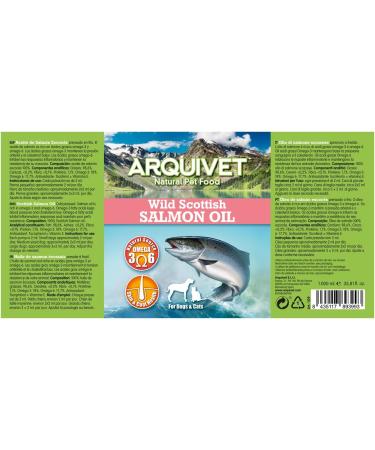 Arquivet - Scottish Salmon Oil - for Dogs and Cats - 1 Liter - Buy Online on GoSupps.com