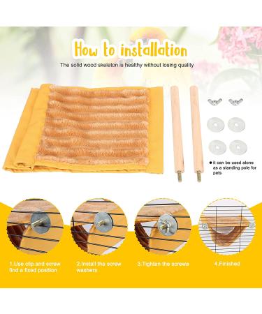 Winter Warm Bird Nest Bed Hanging Hammock Snuggle Hut for Parakeet Budgies Cockatiels Lovebird - Yellow - Buy Online on GoSupps.com