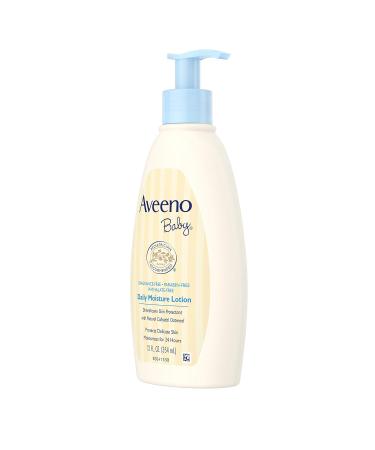 Aveeno Baby Daily Moisture Lotion Fragrance Free 12 Oz - Hydrating Gentle Care for Baby's Skin - Buy Online on GoSupps.com