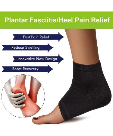 Plantar Fasciitis Treatment: Heel Pain Relief Protectors & Inserts - Achilles Tendonitis Support for Sore Feet - 2 Pairs - Buy Online on GoSupps.com