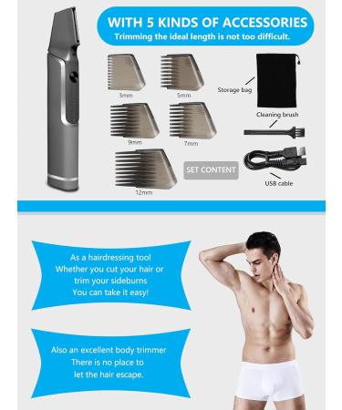 Men's Body Hair Trimmer - Neck Back & Beard Cutting Tools | Self Haircut Shavers as Seen on TV - Buy Online on GoSupps.com