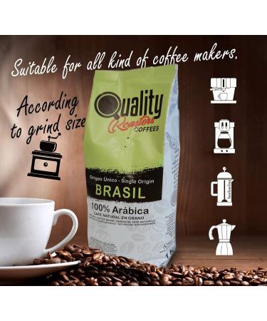 Quality Roasters Coffees. Natural Coffee Beans. 100% Arabica. Single Origin Brazil. Hand Roasted. Medium Roast (5Kg Chocolate) - Buy Online on GoSupps.com