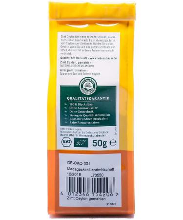 Lebensbaum Ground Ceylon cinnamon 2 x 50 g - Buy Online on GoSupps.com