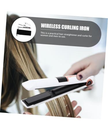 Baluue Curling Iron Hair Straightener Curler Travel Hair Straightener Tools Abs White 21X4X3.5CM White - Buy Online on GoSupps.com