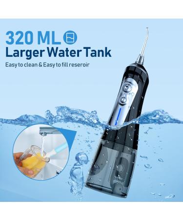 NBGRLVS Portable Water Dental Flosser - Cordless 320ML 6 Modes IPX7 Waterproof Oral Irrigator for Travel & Home Use - Buy Online on GoSupps.com