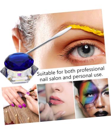 minkissy Nail Art Crystal Cup Cosmetics Cream Glass Manicure 6.5x8cm Blue - Buy Online on GoSupps.com