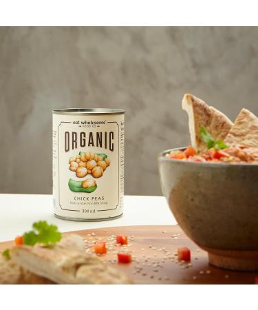 Buy Eat Wholesome Organic Chickpeas 400g (12-Pack) Healthy Non-GMO International Shipping Available - Buy Online on GoSupps.com