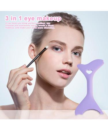 Silicone Eyeliner Stencil Multifunctional Lightweight Portable Eyeliner Stencils | Eyeliner Tool for Winged Eyeliner Lashes Lip Liner Eye Makeup Tool for Beginners Cenrf Purple - Buy Online on GoSupps.com